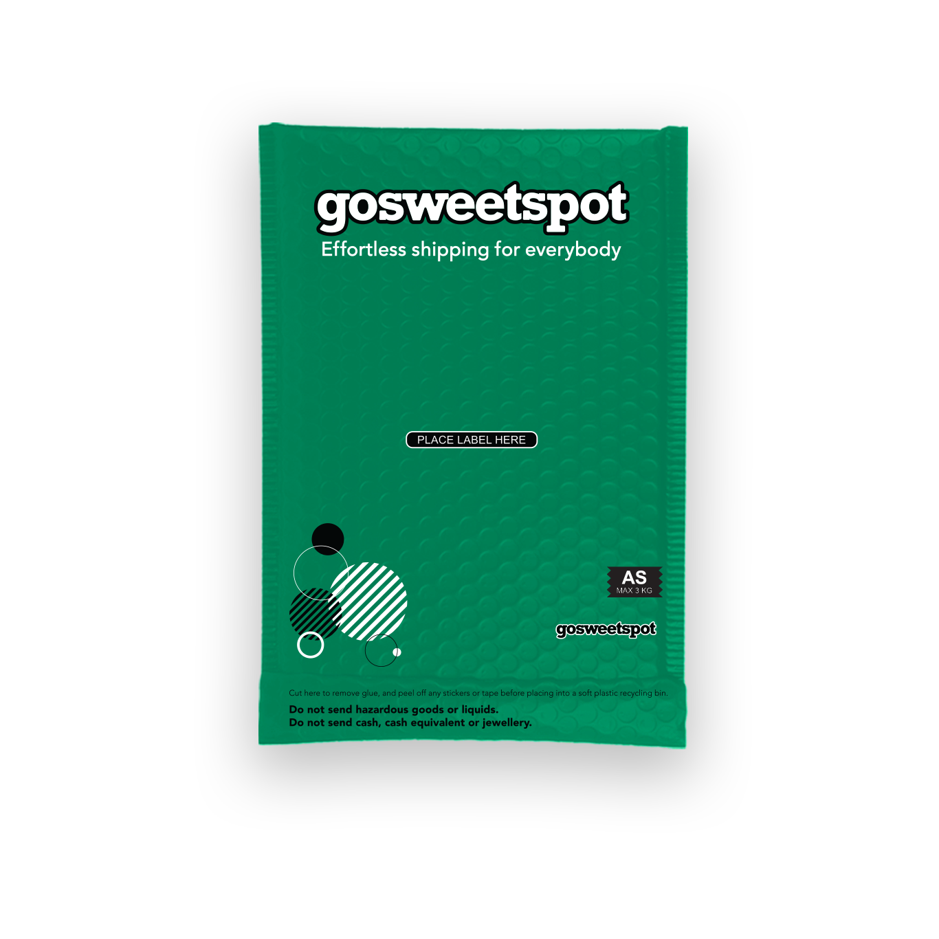 GoSweetSpot Bubble Wrap Courier Bags- A4 (100 per Pack) 235 x 325mm